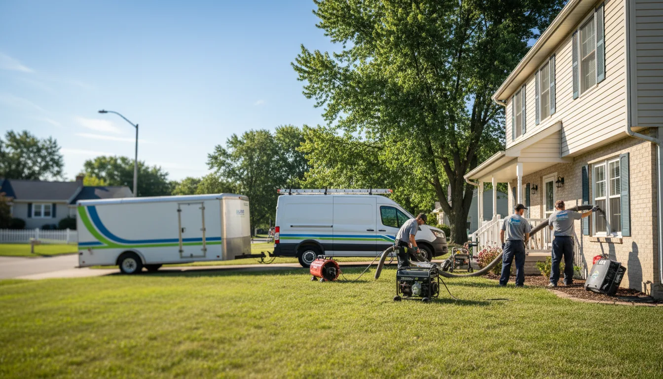 Flooded Basement Restoration And Cleanup With Repair in Lomax, IL near me